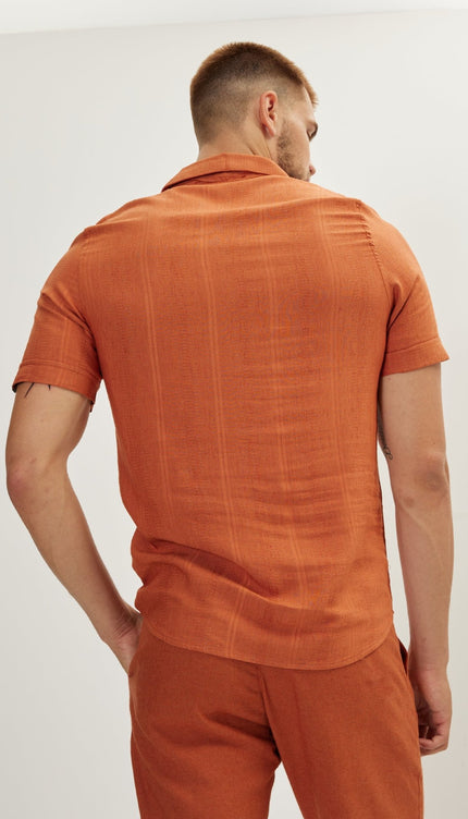 Linen Shirt - Tile - Ron Tomson