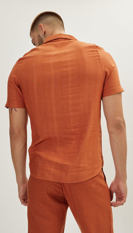 Linen Shirt - Tile - Ron Tomson