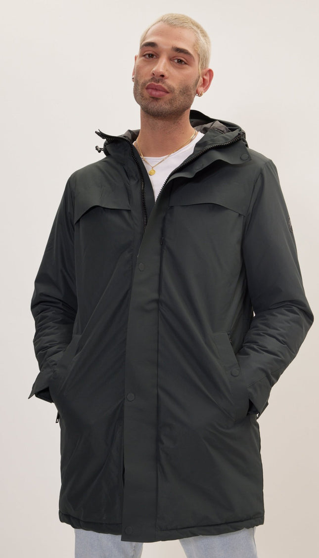Magneto Waterproof Coat - Dark Green - Ron Tomson