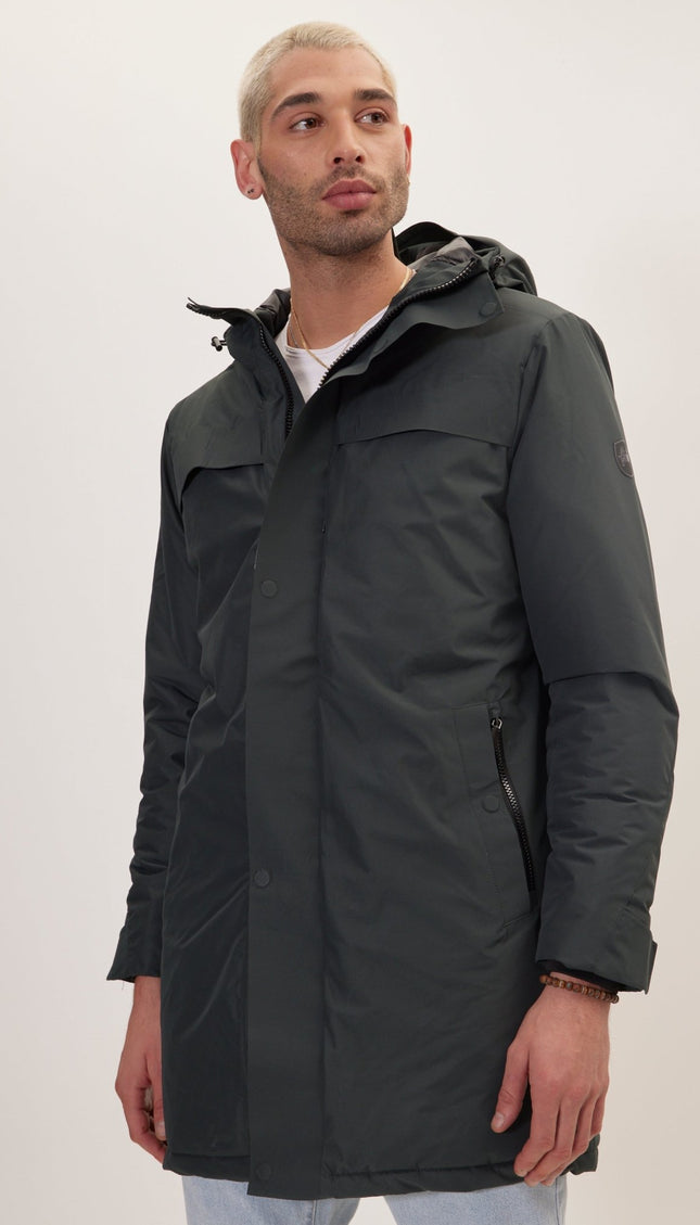 Magneto Waterproof Coat - Dark Green - Ron Tomson