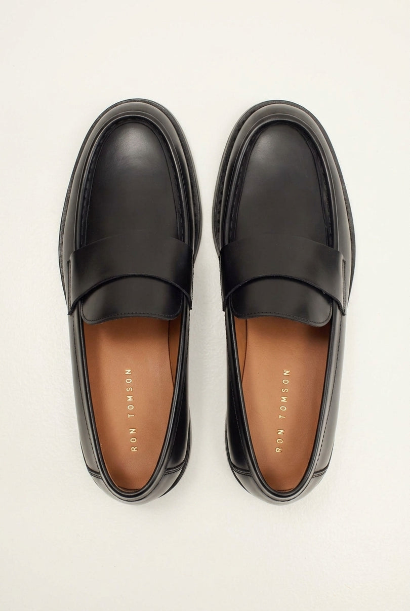 Maverick Leather Loafer - Black - Top Pair
