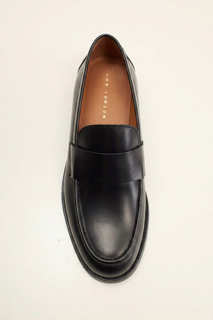 Maverick Leather Loafer - Black - Top Single