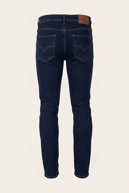 Men's Tapered Stretch Jeans - Navy - Back