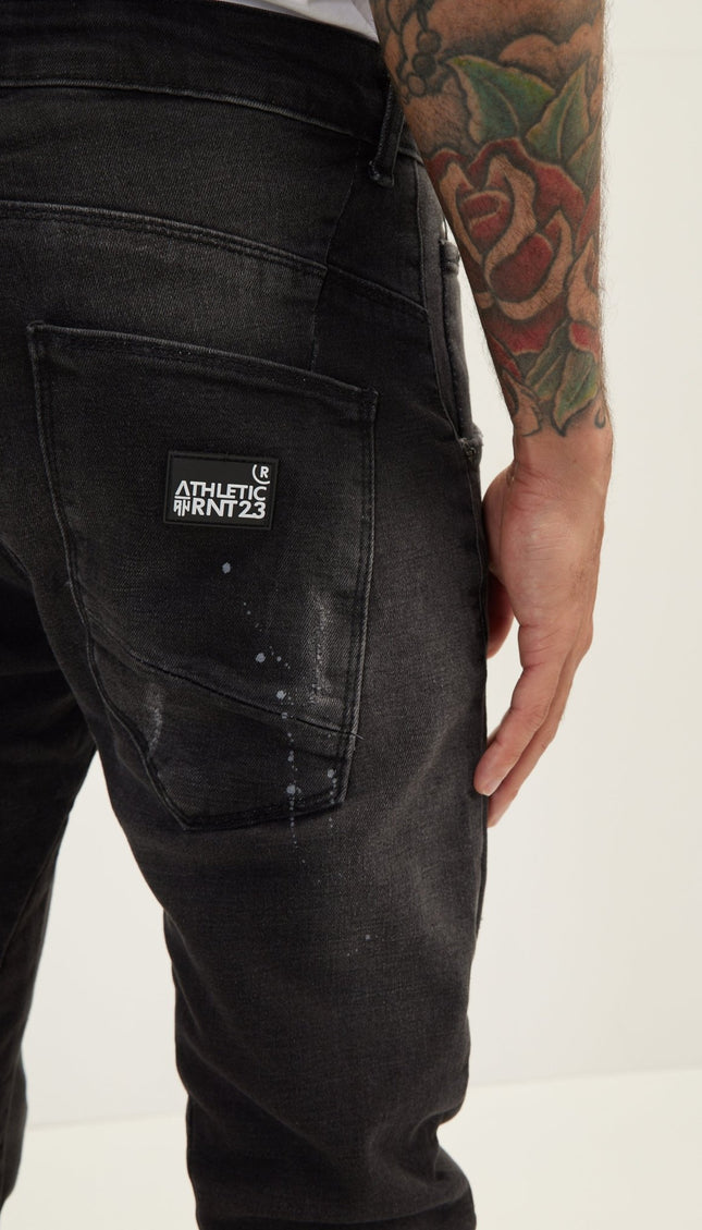 Men's Slim Jeans - Black - Ron Tomson