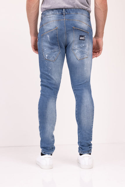 Men's Slim Jeans - Blue - Ron Tomson