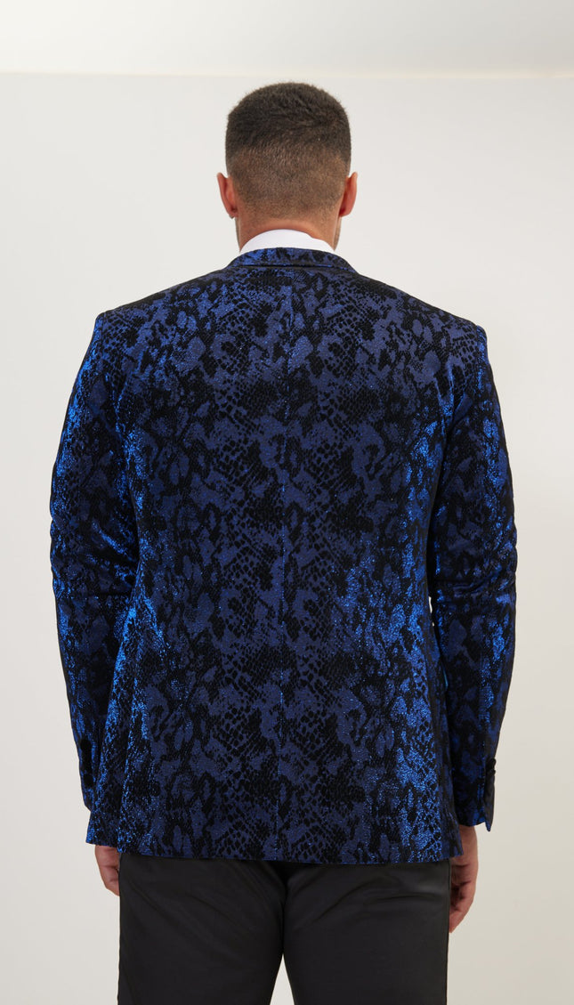 Metallic Velvet Flocking Tuxedo Jacket - Parliament - Ron Tomson