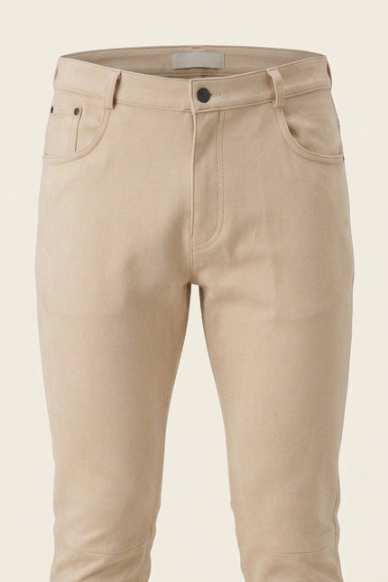 Microsuede Lightweight Tapered Pants - Off-White - Detail
