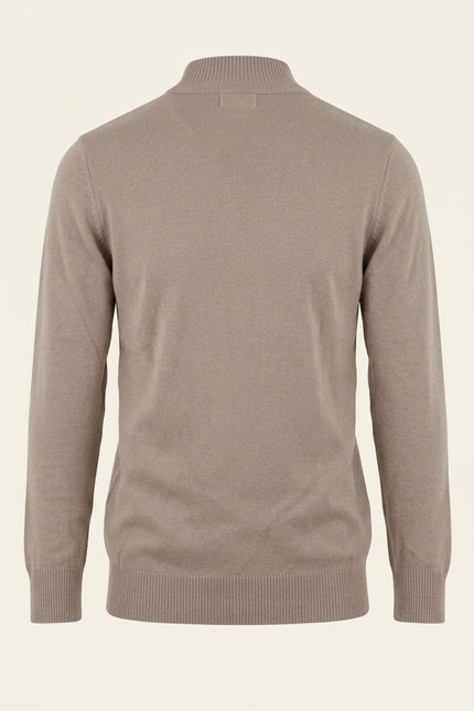 Mock Neck Relaxed Sweater - Vizon - Back
