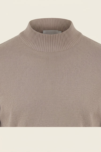 Mock Neck Relaxed Sweater - Vizon - Detail
