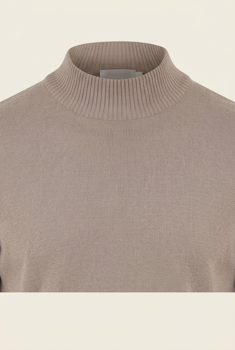 Mock Neck Relaxed Sweater - Vizon - Detail