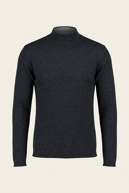 Mock Neck Sweater - Anthracite - Front