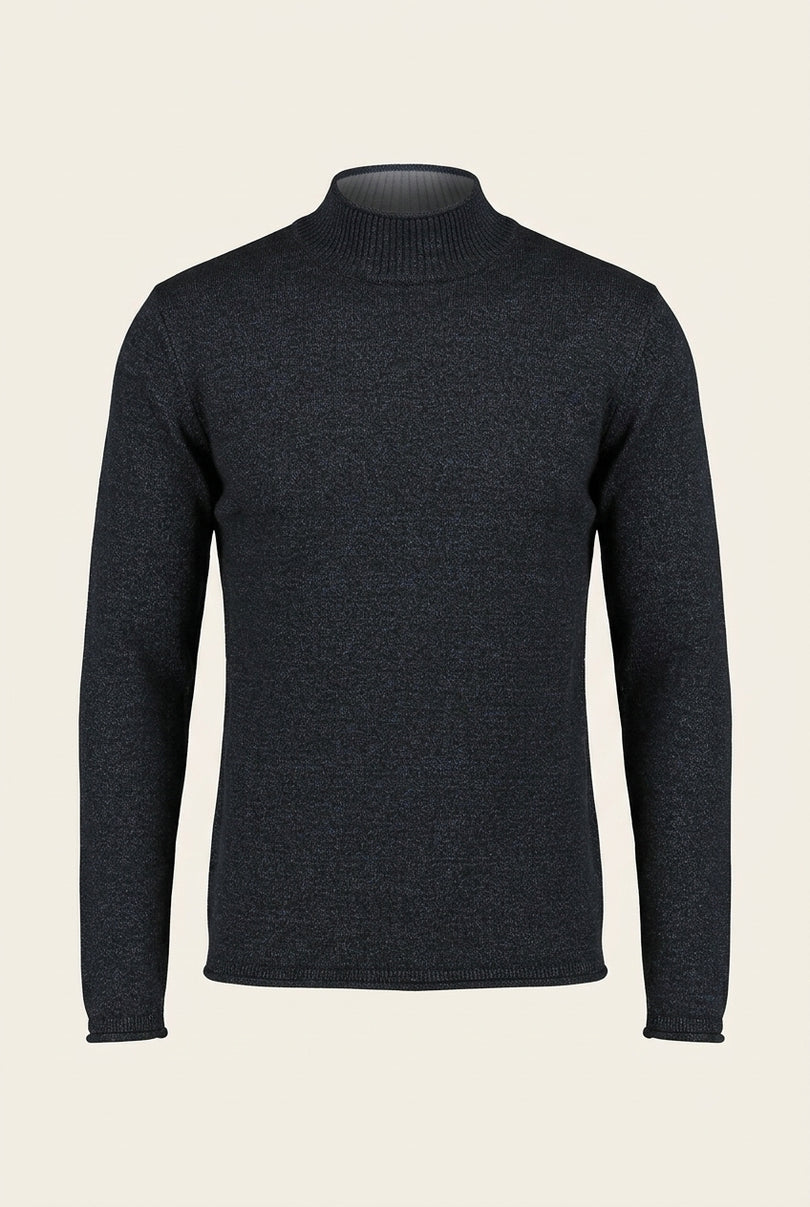 Mock Neck Sweater - Anthracite - Front