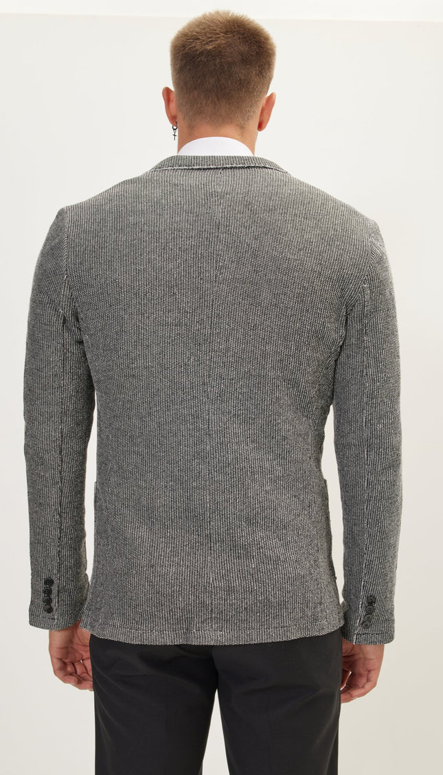 Modern Cotton Jacket - Black White - Ron Tomson