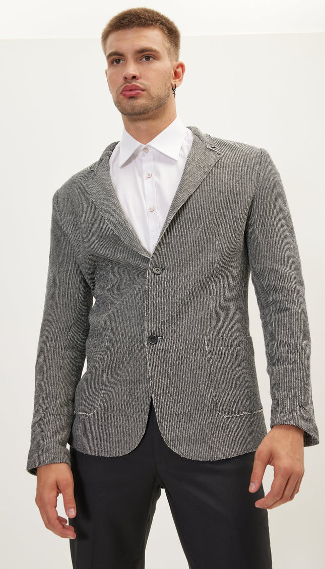 Modern Cotton Jacket - Black White - Ron Tomson