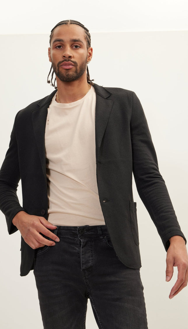 Modern Cotton Jackets - Black - Ron Tomson