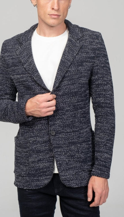 Modern Cotton Jackets - Navy White - Ron Tomson