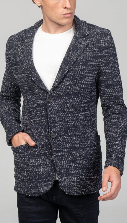 Modern Cotton Jackets - Navy White - Ron Tomson