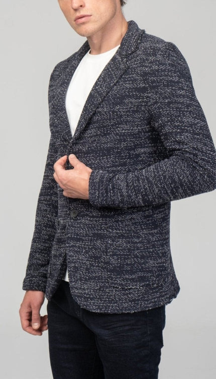 Modern Cotton Jackets - Navy White - Ron Tomson