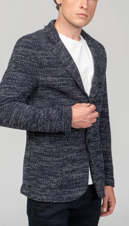 Modern Cotton Jackets - Navy White - Ron Tomson