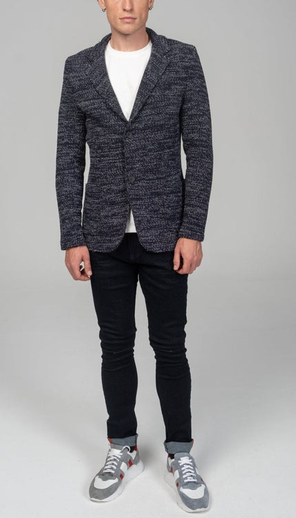 Modern Cotton Jackets - Navy White - Ron Tomson