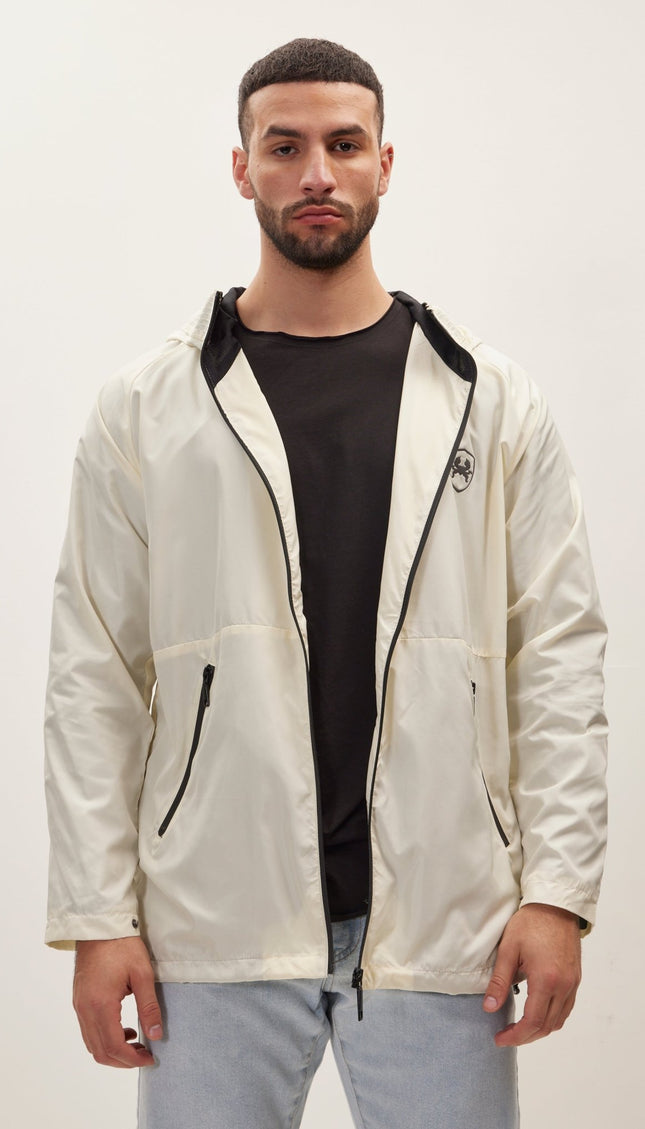 Modern Rain Coat - Off White - Ron Tomson