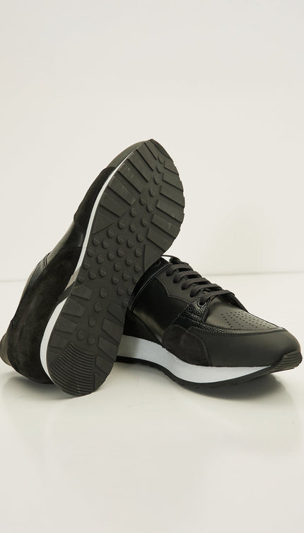 Multi Paneled Sneakers - Black - Ron Tomson