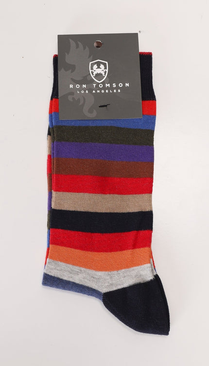 Multi Striped Sock - Ron Tomson