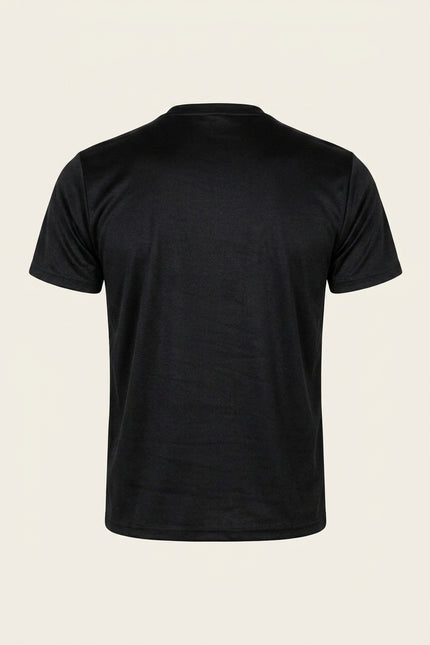 Muscle Fit T-Shirt - Black - Back
