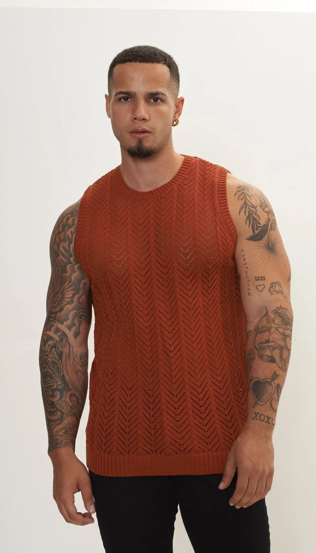 Muscle Fit Tank Top - Tile - Ron Tomson