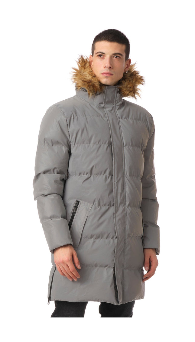 N° 71198 FAUX FUR PADDED PARKA - REFLECTOR - Ron Tomson