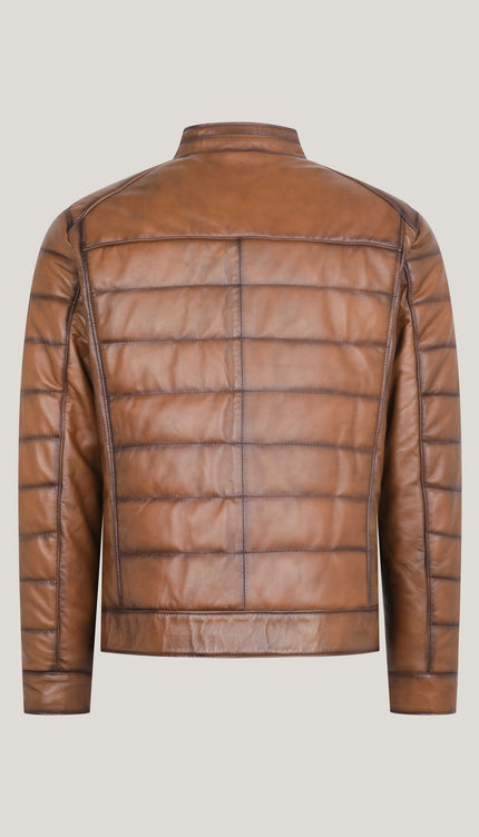 N° 71516 - LEATHER JACKET - BROWN TINT - Ron Tomson