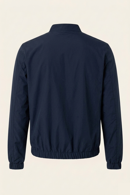 Navy Harrington Bomber Jacket - Back