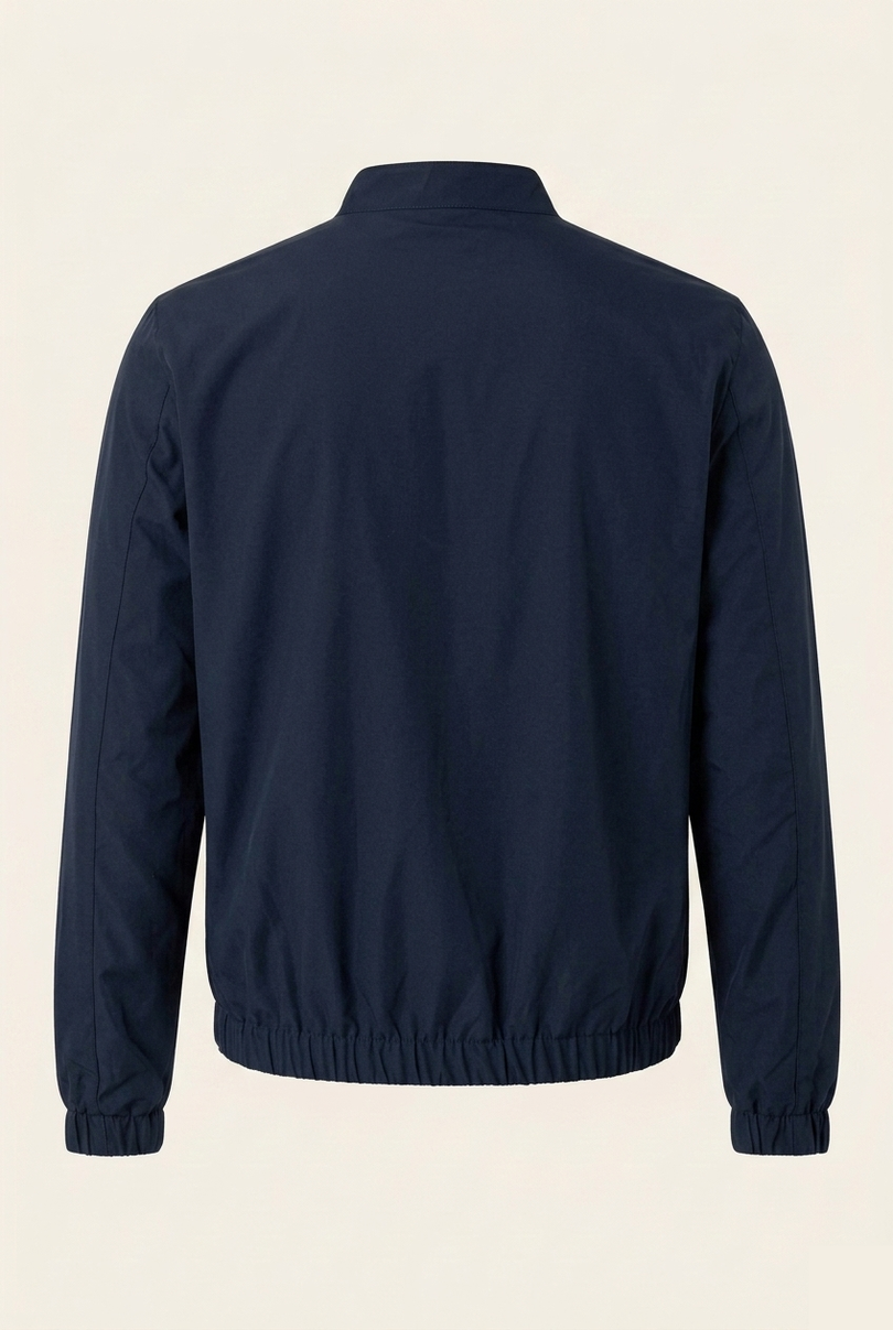 Navy Harrington Bomber Jacket - Back