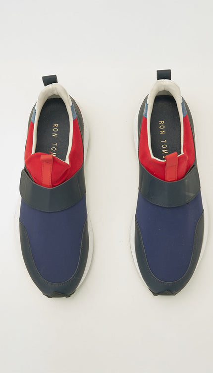 Neoprene Racers Vibram Sole - Navy Red - Ron Tomson