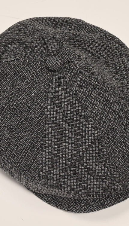 Newsboy Cap Grey Small Plaid - Ron Tomson