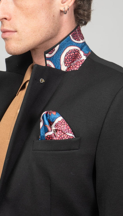 Notch Lapel Blazer - Black - Ron Tomson