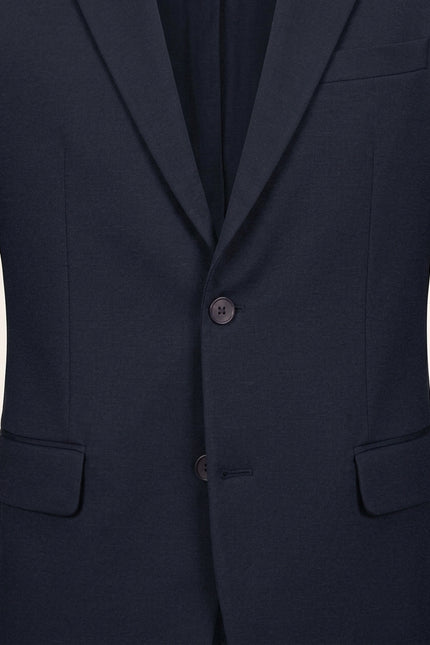 Notch Lapel Blazer - Navy - Detail