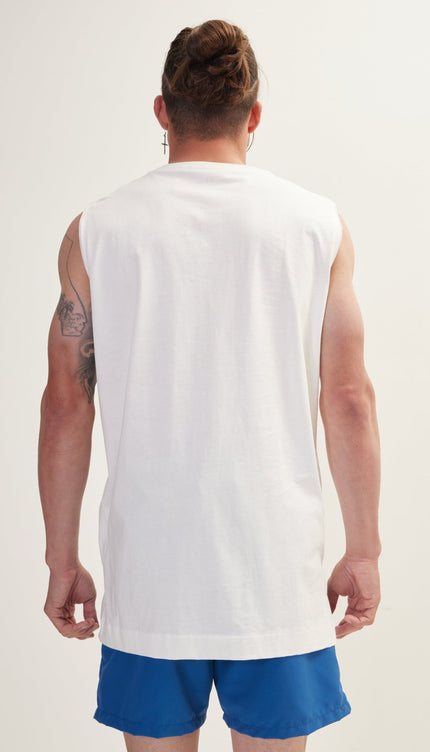 Off White Zero Sleeve T-Shirt - Ron Tomson