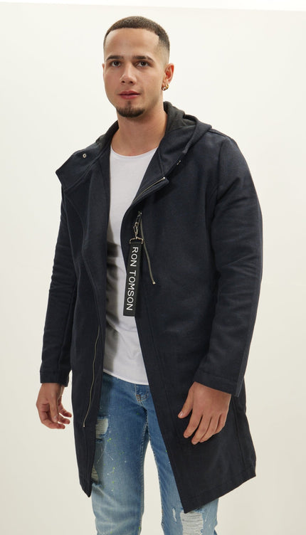 Outerwear - Navy Coat - Ron Tomson