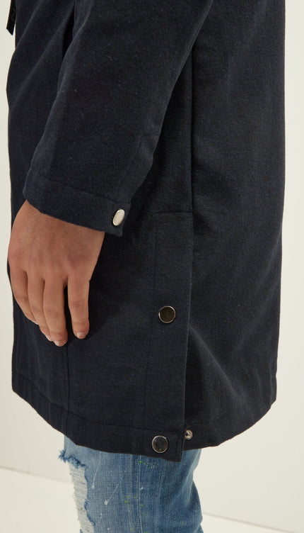 Outerwear - Navy Coat - Ron Tomson