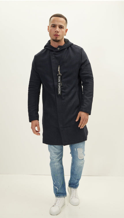 Outerwear - Navy Coat - Ron Tomson