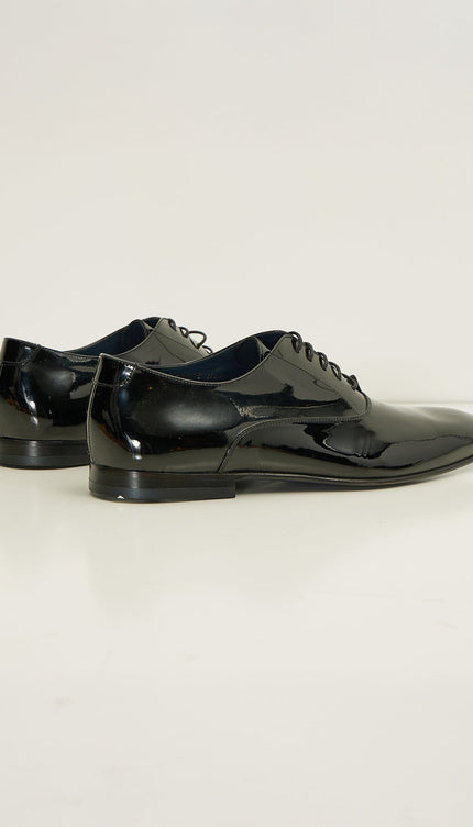 Patent Leather Oxfords - Black - Ron Tomson