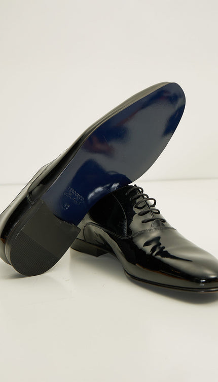 Patent Leather Oxfords - Black - Ron Tomson