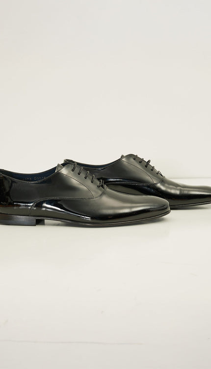 Patent Leather Oxfords - Black - Ron Tomson