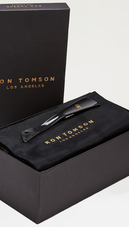 Patent Leather Oxfords - Black - Ron Tomson