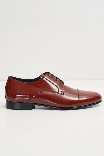 Patent Leather Shoes - Rust - Ron Tomson