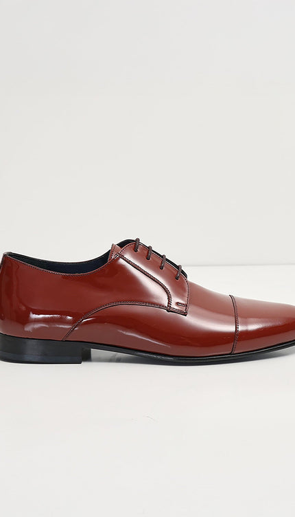 Patent Leather Shoes - Rust - Ron Tomson