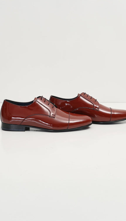 Patent Leather Shoes - Rust - Ron Tomson