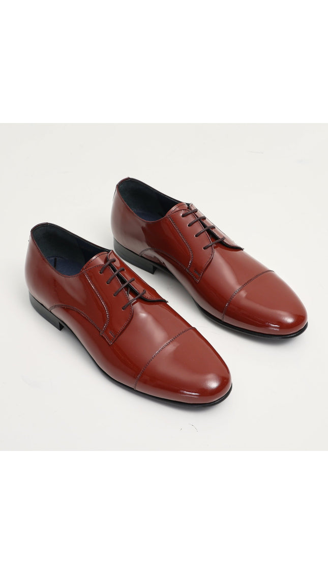 Patent Leather Shoes - Rust - Ron Tomson
