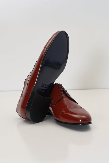 Patent Leather Shoes - Rust - Ron Tomson